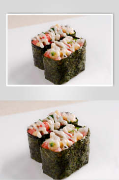 军舰卷水果沙律餐饮食品图片
