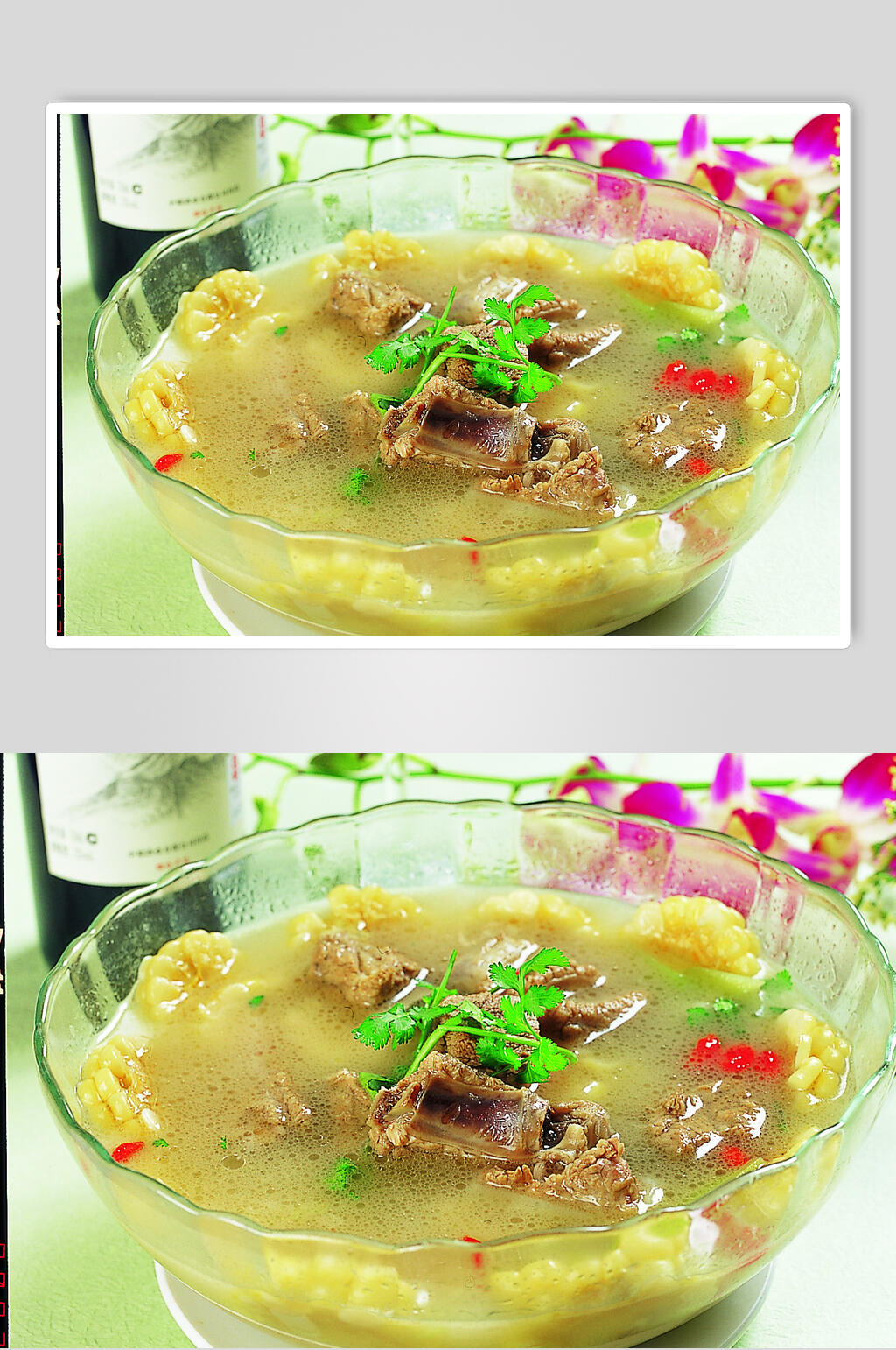 美味玉米炖排骨元例美食图片素材