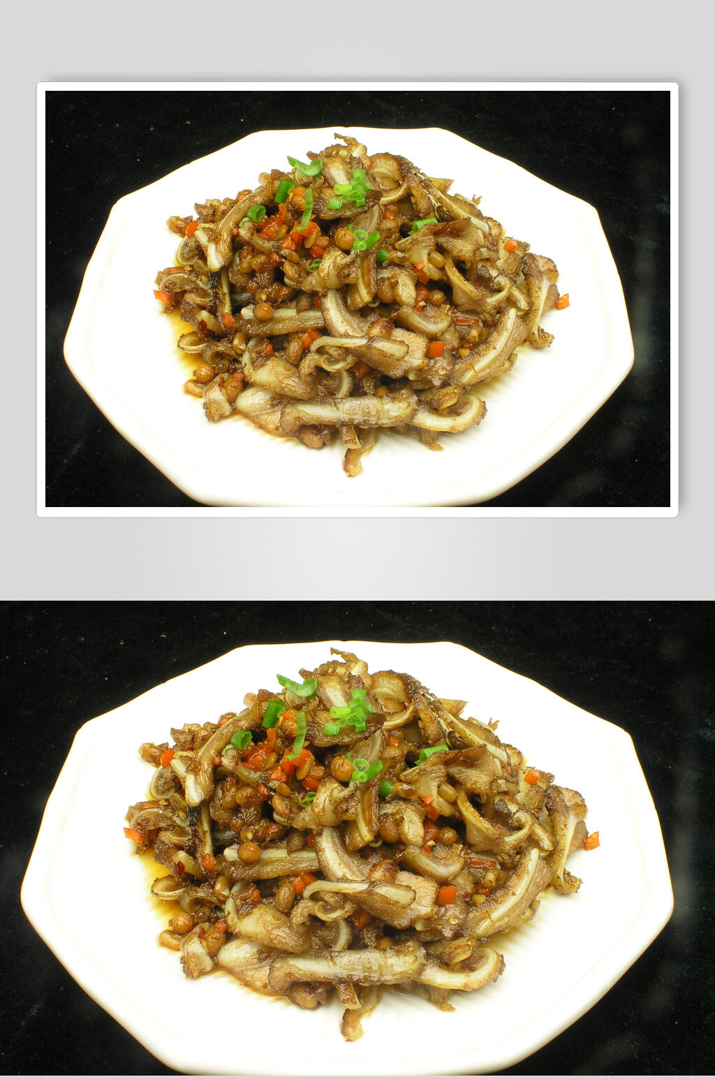 腊八豆炒脆骨食品摄影图片素材