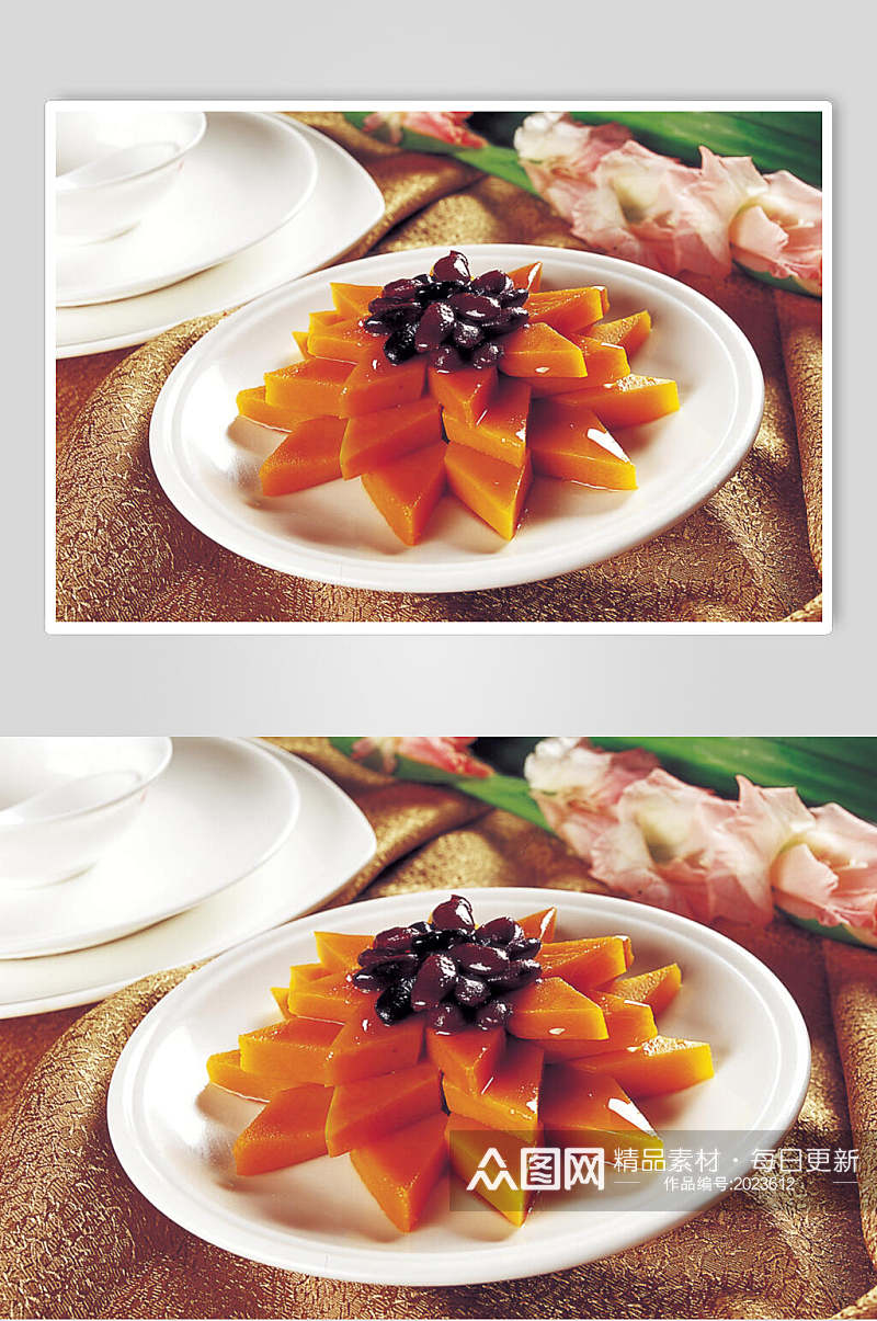黑豆南瓜美食摄影图片素材