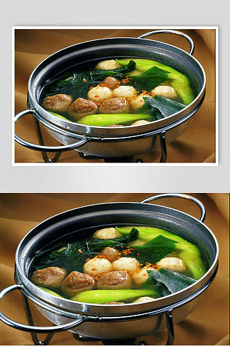 潮州煮三丸美食食物图片