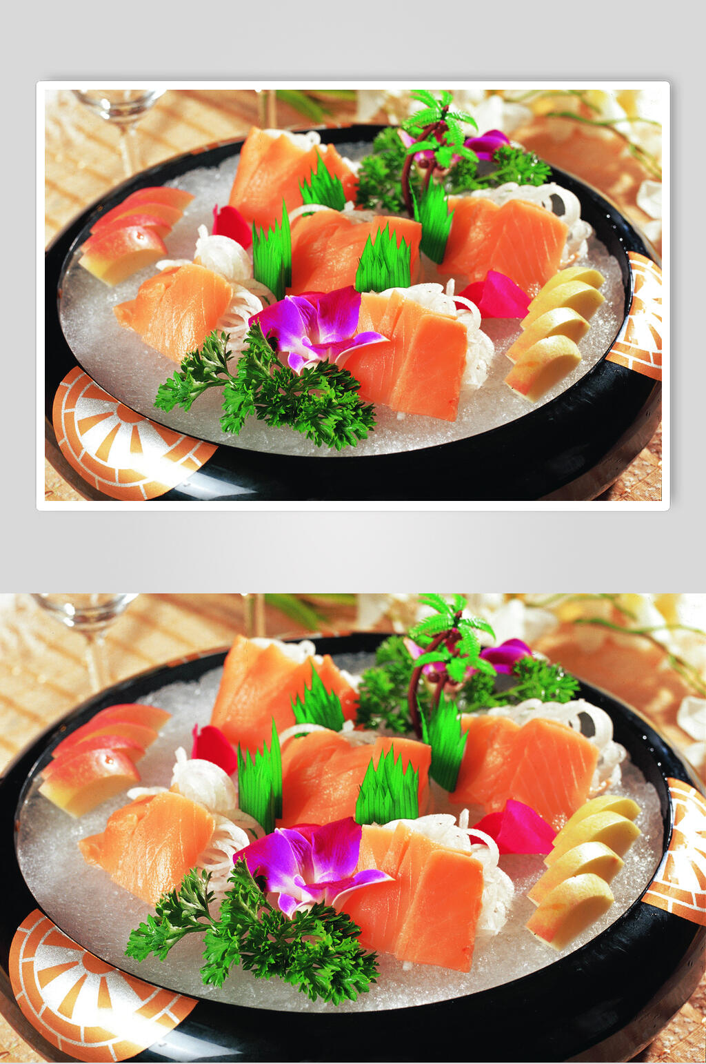 特色海鲜三文鱼刺身美食食品图片素材