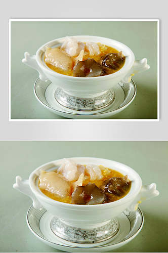 小米粥浸海三宝美食食物图片