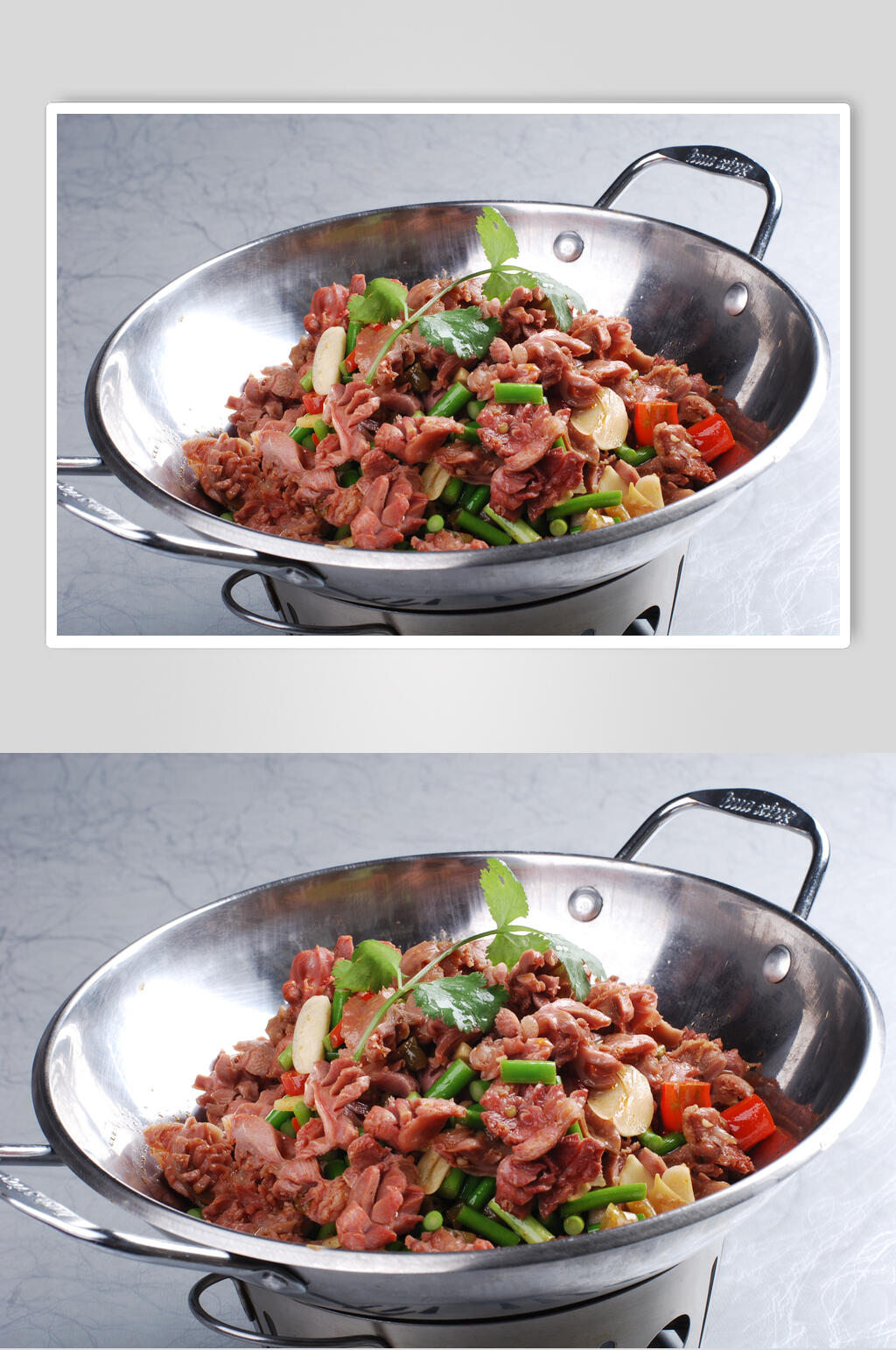 香浓美味干锅野鸡杂美食摄影图片素材