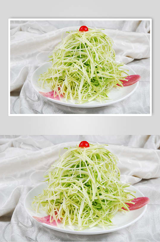 炝拌西葫芦元食品图片