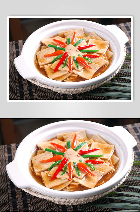 特色蜀宴豆腐煲美食食品图片