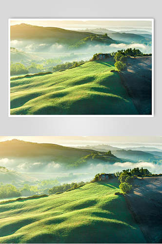 草地天空风景图片广沃的草原两联摄影视觉图