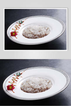 枣茸烩官燕食物图片