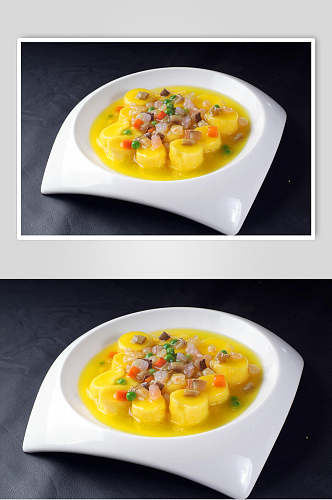 潮汕海皇豆腐美食图片