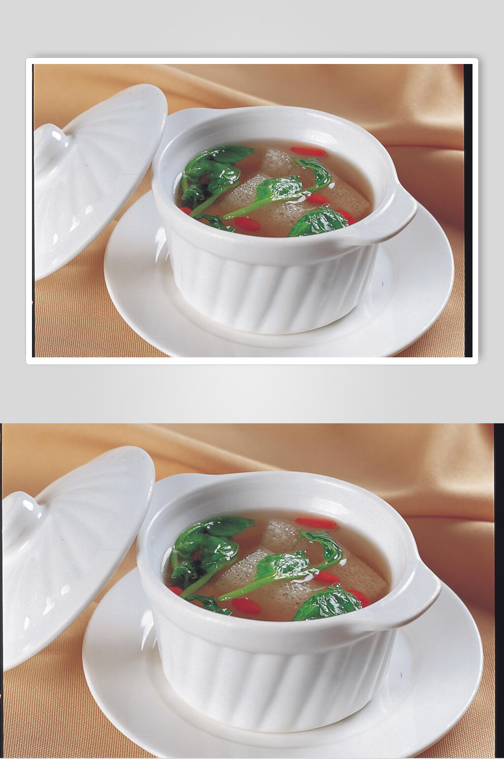 青菜竹笙雪哈肚汤美食摄影图片素材
