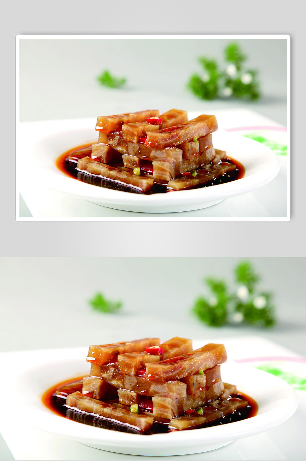 桂花皮冻美食摄影图片素材