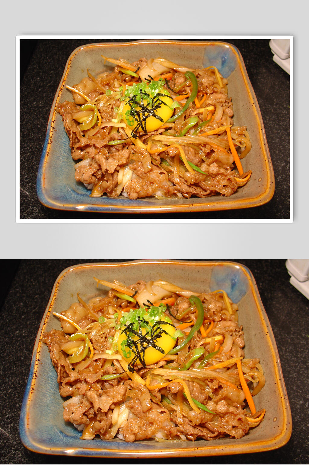 牛肉盖饭食品摄影图片素材