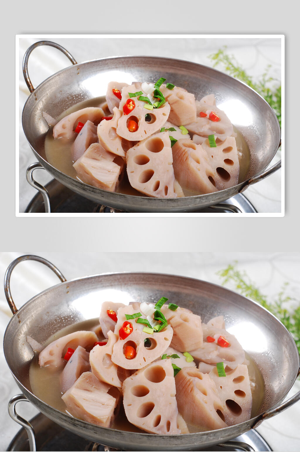 原味焖湖藕元美食图片素材