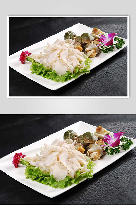 新鲜香螺片美食食品图片