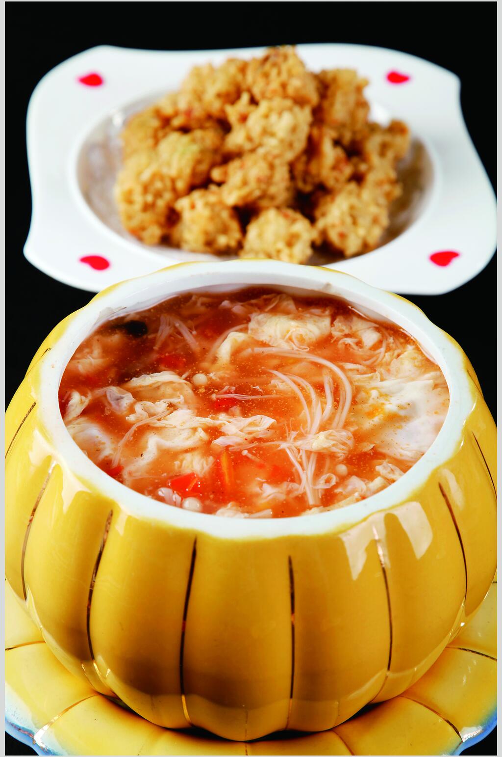 酸汤焦丸子美食图片素材