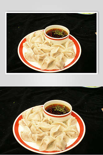 红油水饺美食图片