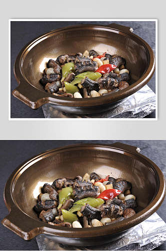 砂锅生啫黄鳝美食食品图片