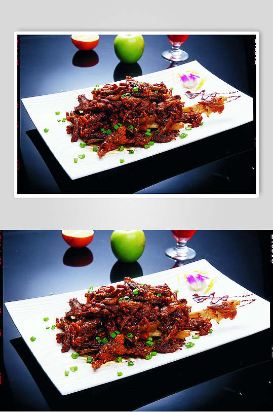 香辣孜然羊腿摄影图片