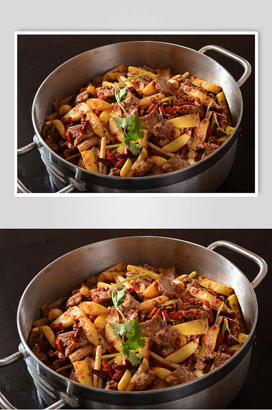 麻辣香锅肉类食品高清图片