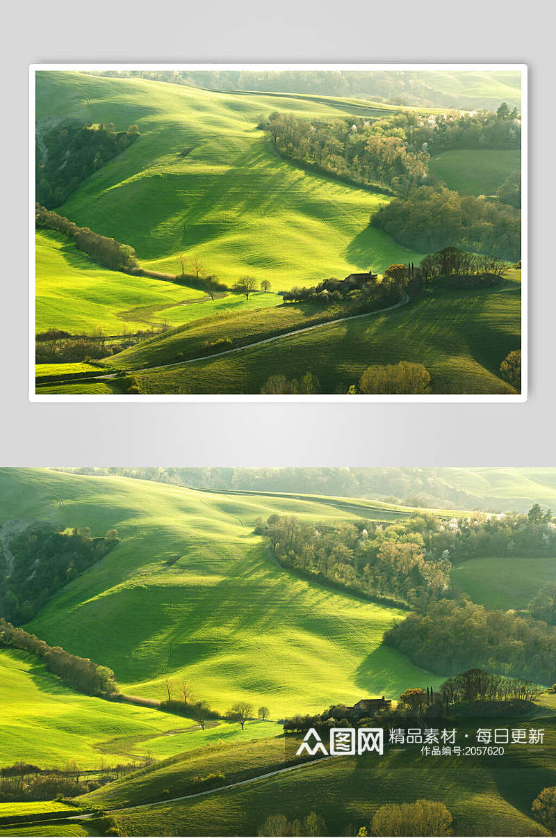 山丘草地天空风景图片素材