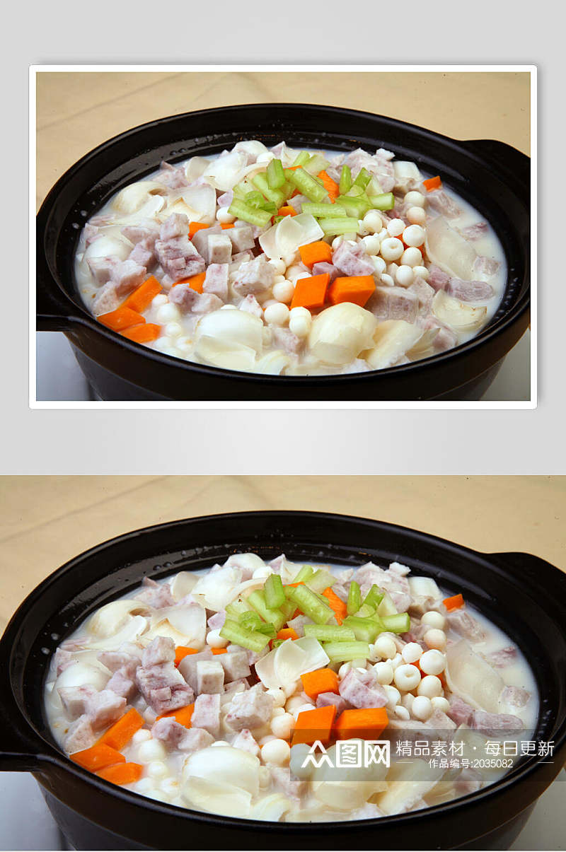 香芋茨实煲元份美食食品图片素材