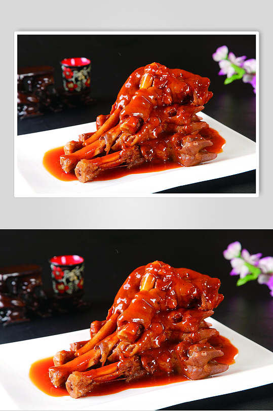 信阳焖扣羊蹄美食图片