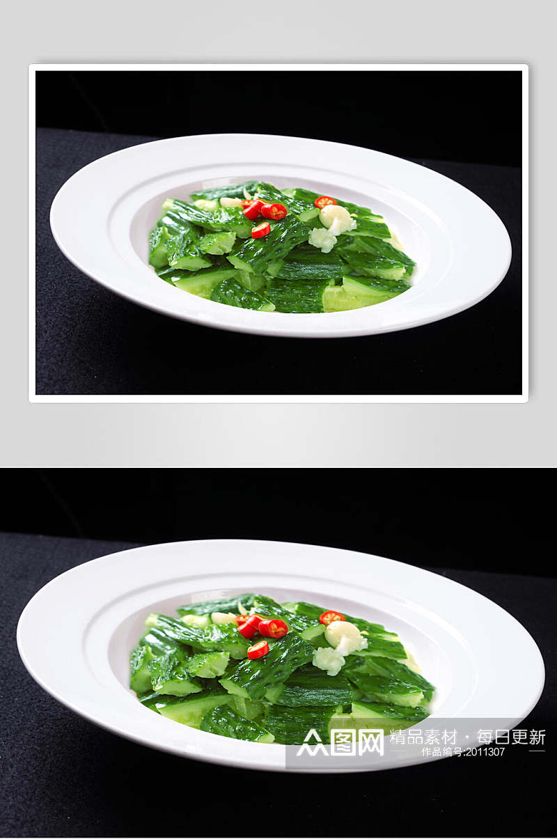 刀拍黄瓜食品摄影图片素材