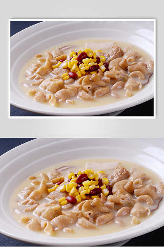 新鲜豆捞肥肠美食食品图片