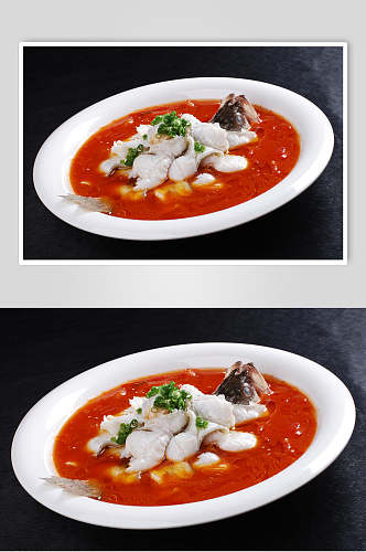 番茄水煮鱼食物图片