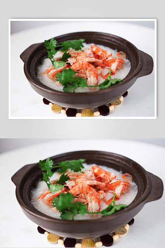 砂锅海鲜粥餐饮美食图片