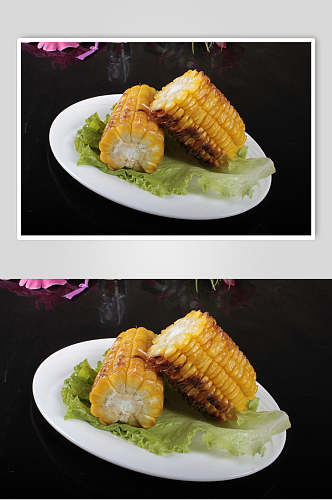 碳烤玉米餐饮食物图片