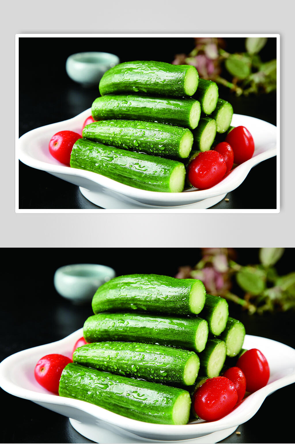黄瓜蘸酱广告图片