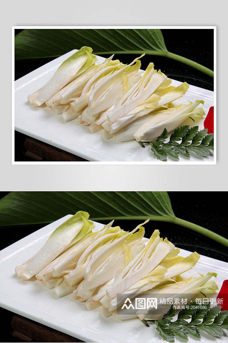 新鲜芥兰花美食食物图片素材