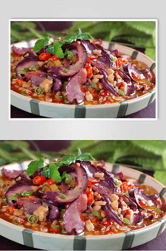 家常淡紫菜食品图片