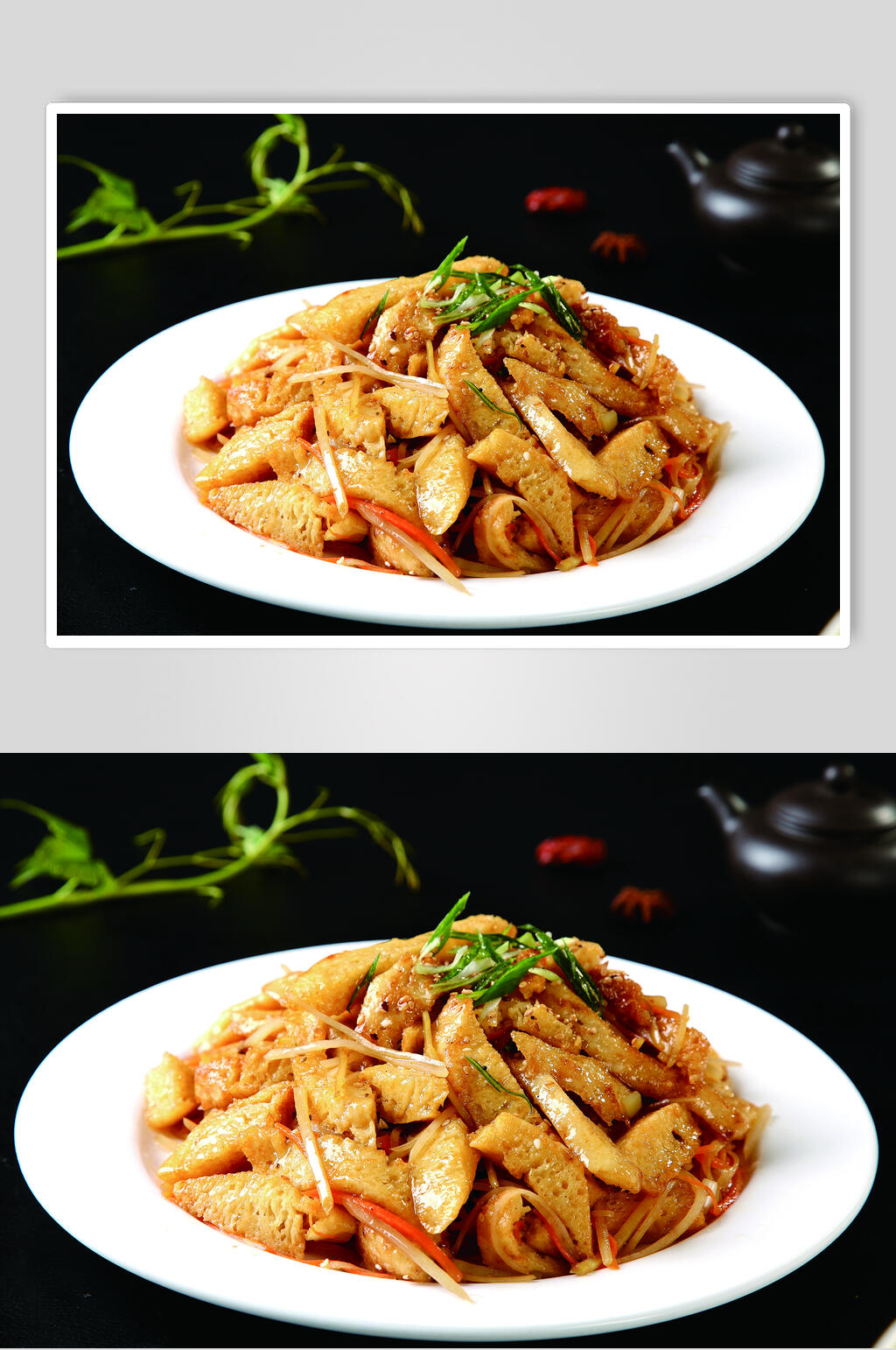 土豆丝炒摊馍美食图片素材