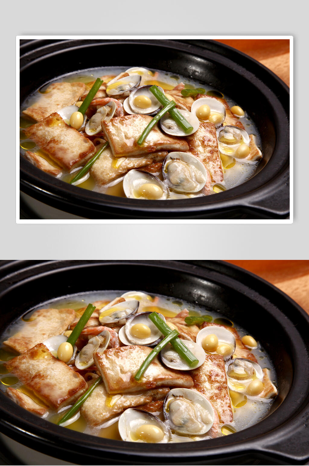 黄豆海味豆腐美食图片素材