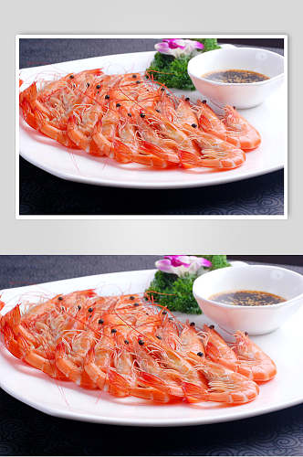 白灼虾食品摄影图片