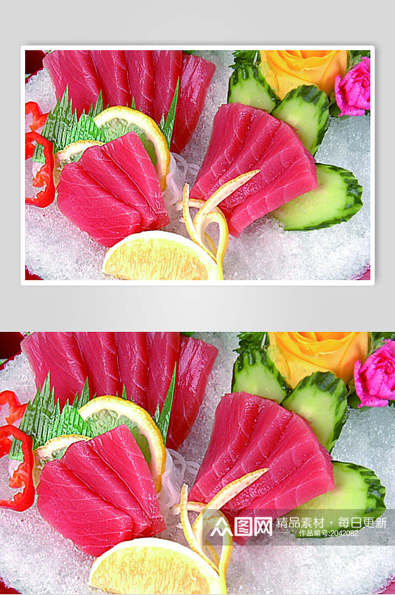 海鲜金枪鱼刺身餐饮美食图片素材