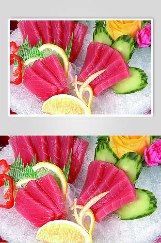 海鲜金枪鱼刺身餐饮美食图片