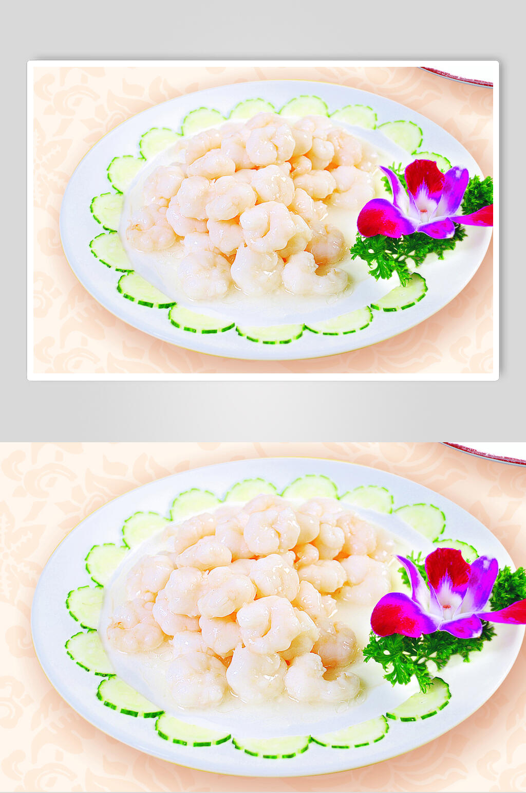 水晶河虾仁摄影图片素材