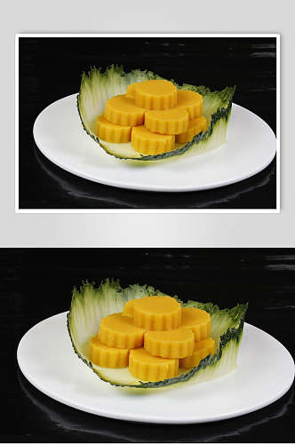 美味豌豆黄摄影图片