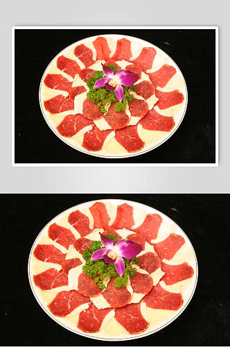 烤胸叉肉食品摄影图片