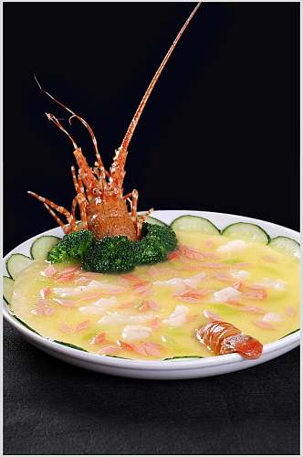 芙蓉龙虾仁食品摄影图片