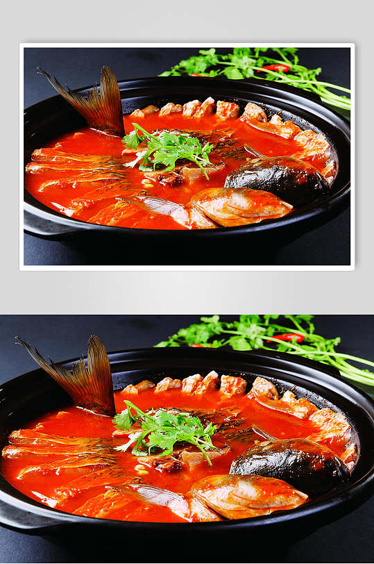 红油酸汤鱼美食图片