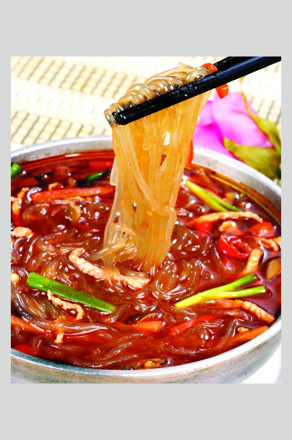 麻辣粉丝煲食物图片素材