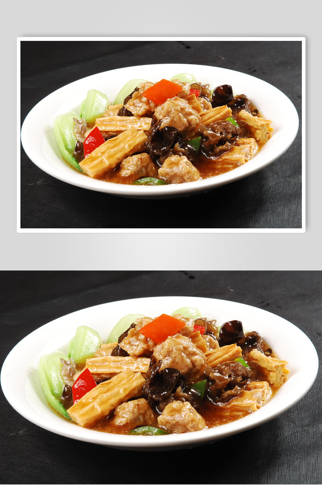 秦味烧三鲜美食食物图片素材