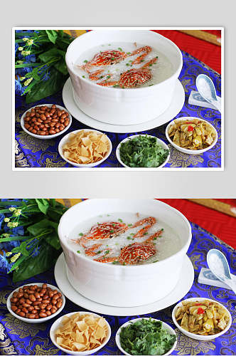 新鲜砂锅粥食物图片