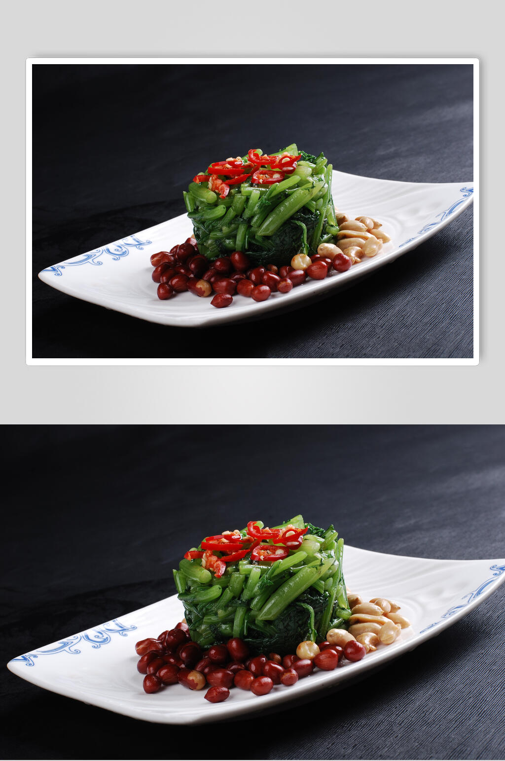 美味炝拌茼蒿食品图片素材