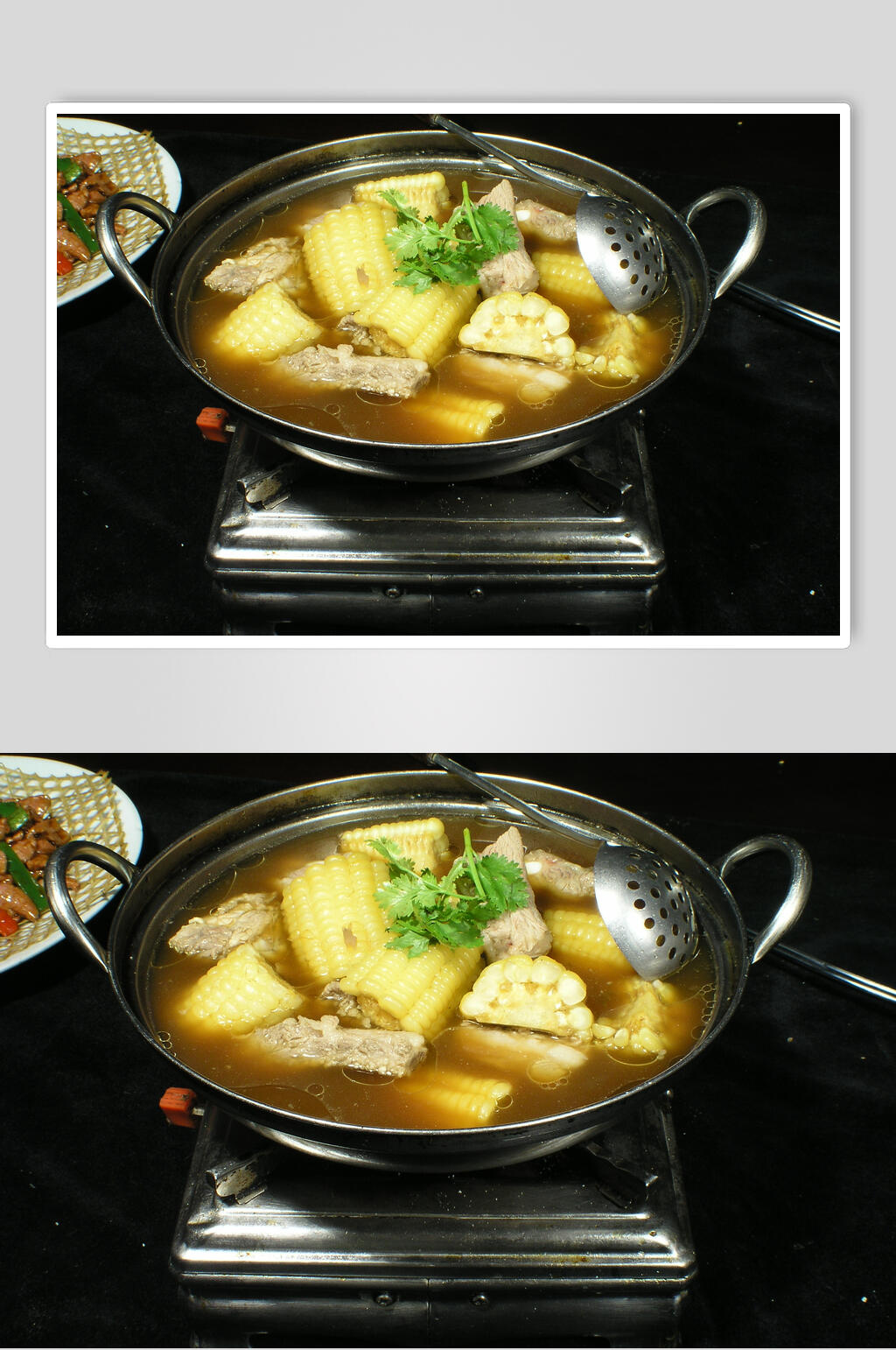 玉米炖排骨食品摄影图片素材