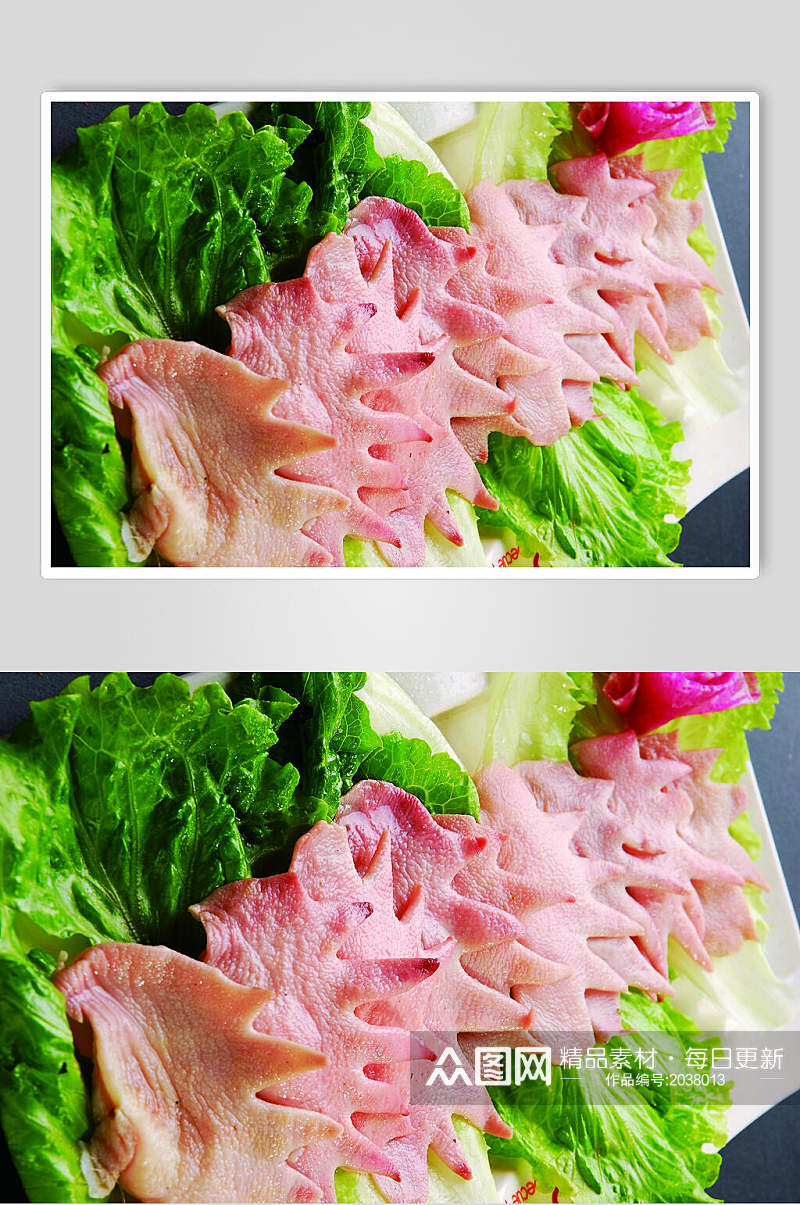 生烤鸡冠子食物摄影图片素材